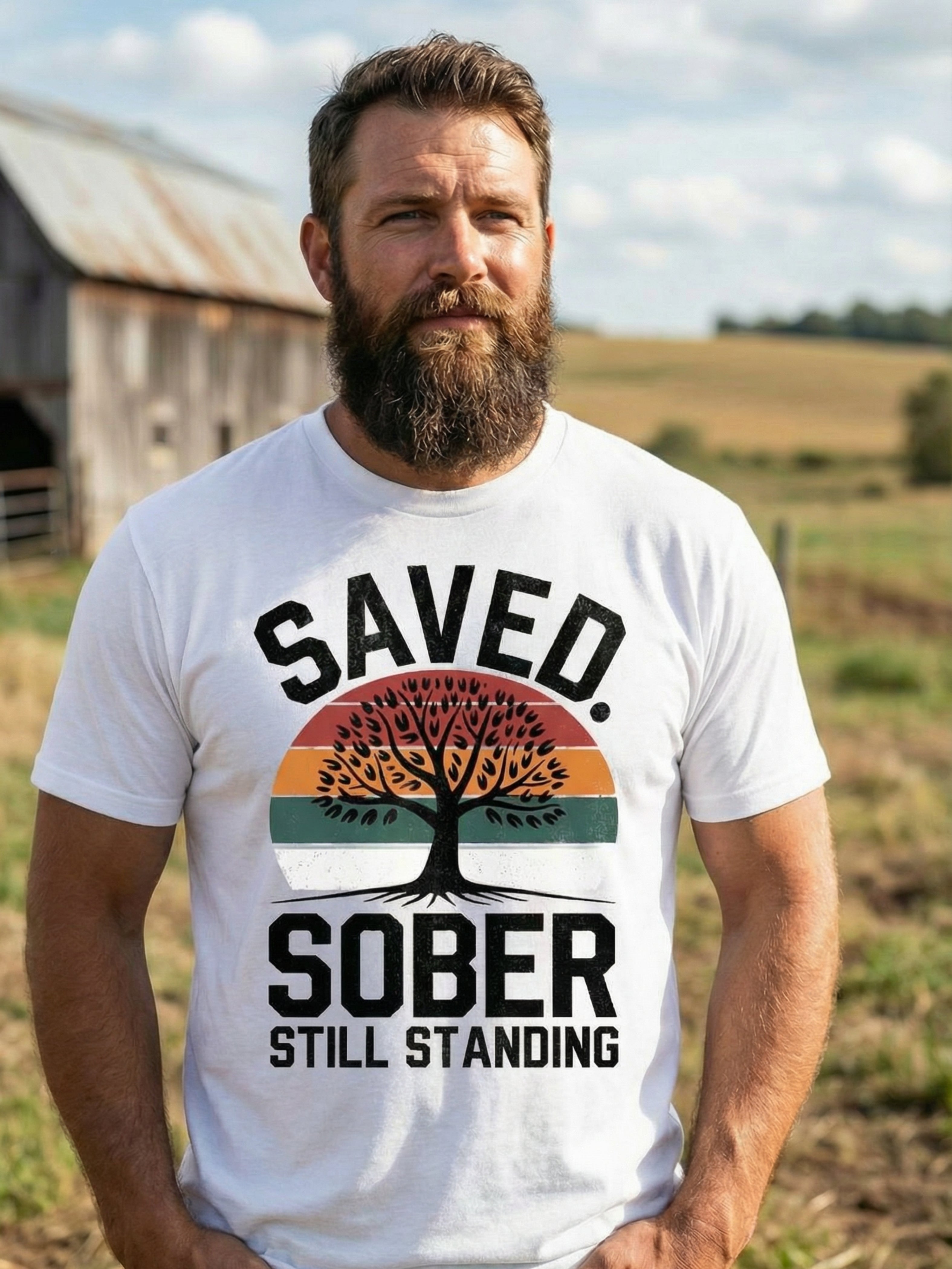 Saved. Sober. Still Standing T-shirt
